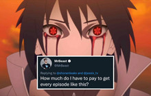Youtuber MrBeast muốn đầu tư thực hiện anime Naruto remake!