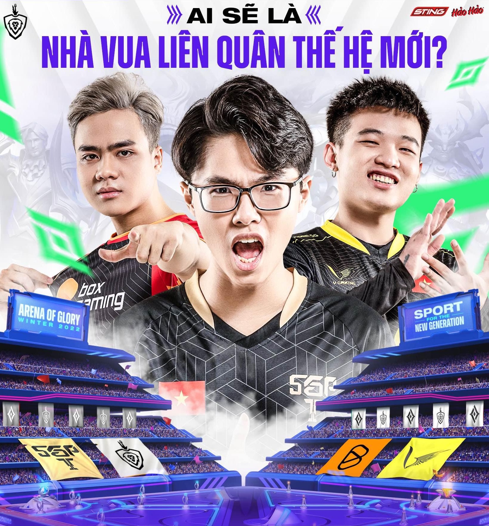 Chung kết Đấu Trường Danh Vọng Mùa Đông 2022 bùng nổ với BLV Anh Quân, SlimV và hàng nghìn phần quà hấp dẫn đón chào “Nhà Vua Liên Quân thế hệ mới”