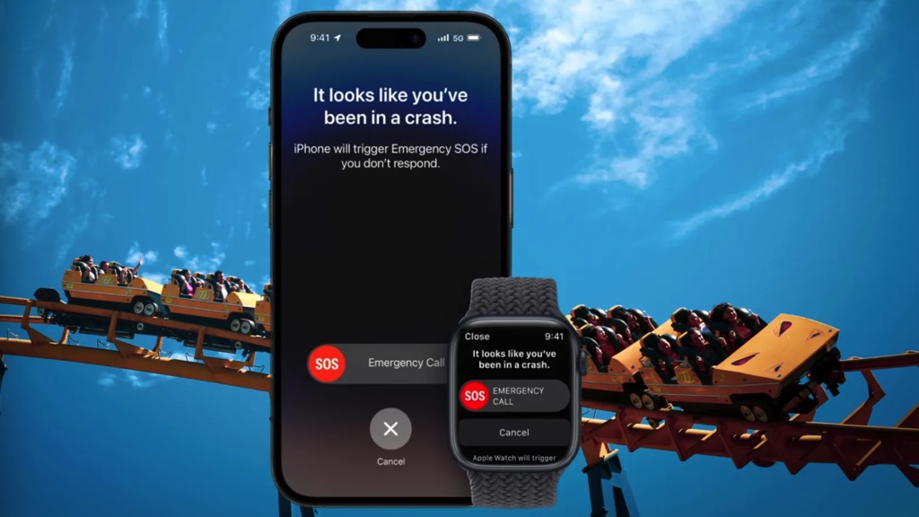 Tính năng phát hiện sự cố iPhone 14 liên tục gọi 911 khi người dùng chơi tàu lượn siêu tốc