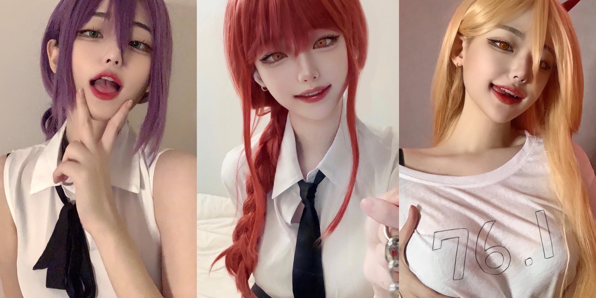 Nữ coser trổ tài cosplay loạt nhân vật nữ của manga, anime Chainsaw Man khiến CĐM bất ngờ!