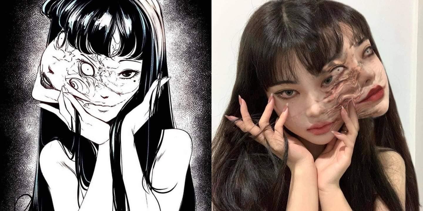 Ngỡ ngàng trước bộ ảnh cosplay Tomie đời thực 
