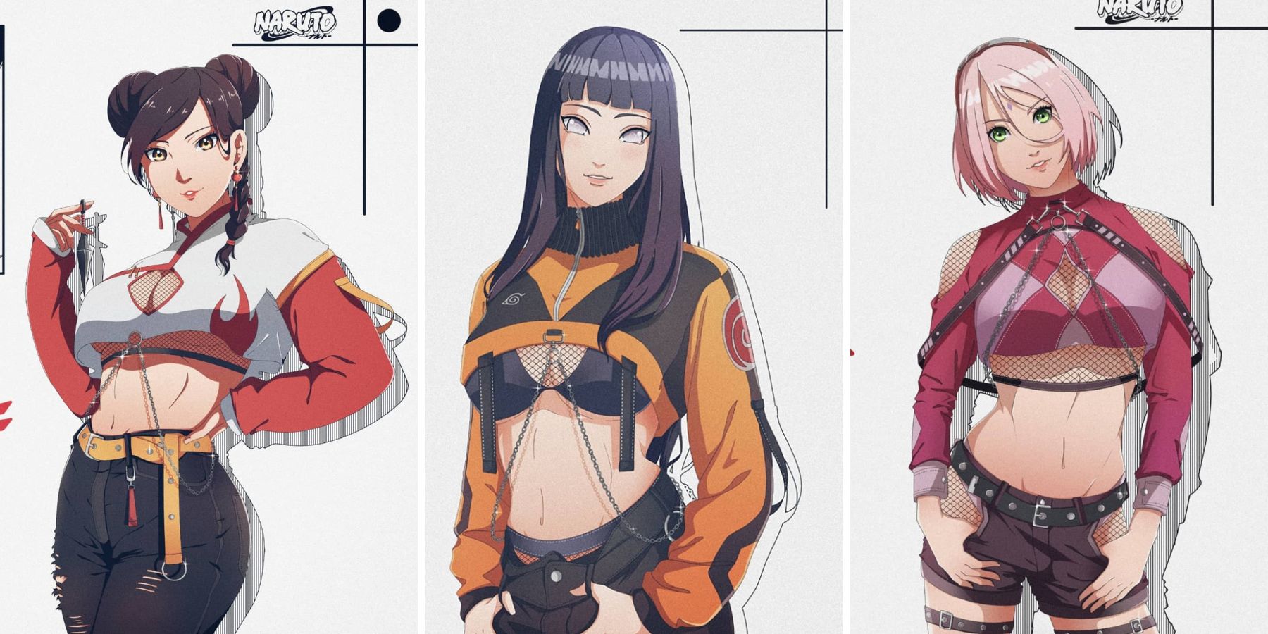 Há hốc với loạt fanart nhân vật nữ Naruto không mặc đồ nhẫn giả cực quyến rũ!