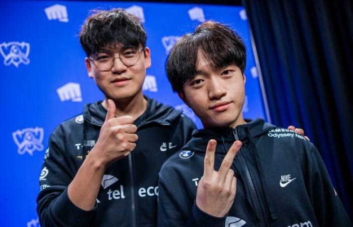 T1 sở hữu bộ đôi đường dưới có KDA 2 số tính tới bán kết CKTG 2022