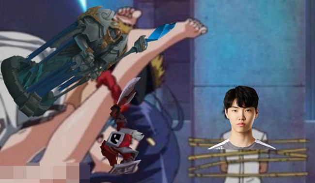 Meme 'Chovy vẫn đang mải mê farm Lính" được bàn tán khắp Mạng xã hội