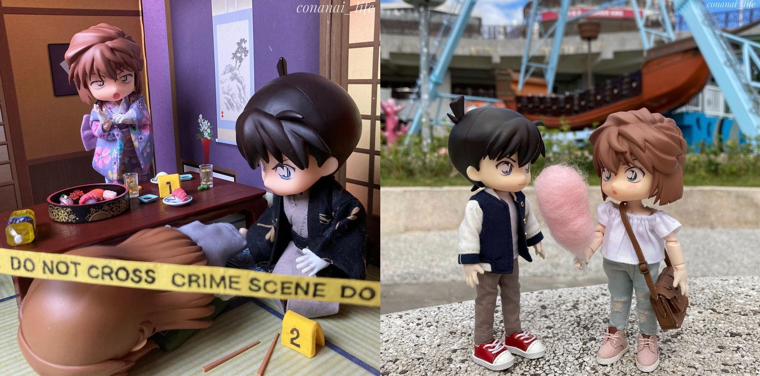 Mô hình mini cute hết nấc dành cho những fan couple Conan - Haibara (Phần 2)