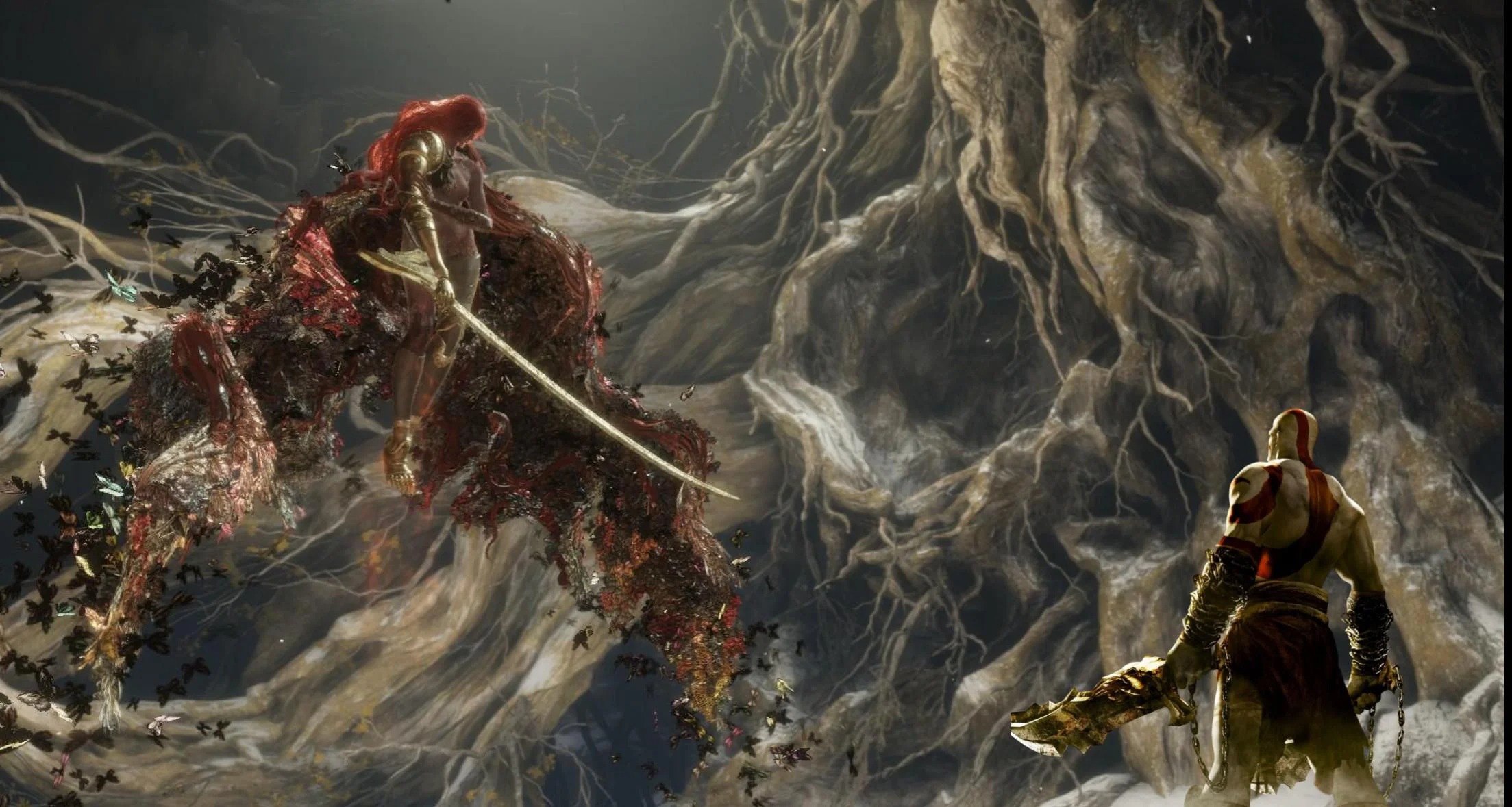 Cộng đồng hâm mộ so găng Kratos trong God of War với Malenia trong Elden Ring