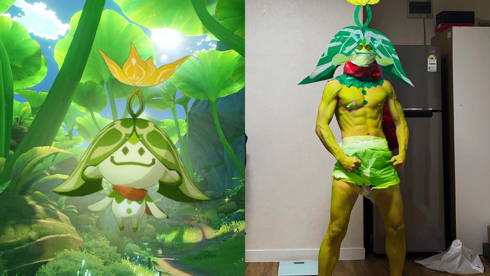 Genshin Impact: Game thủ cosplay Aranara nhưng trông nó lạ lắm