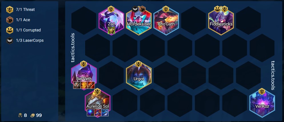 DTCL Mùa 8: Hướng dẫn Top đội hình Hiểm Họa đa hệ tộc mạnh nhất 13.5 Rank Cao Thủ