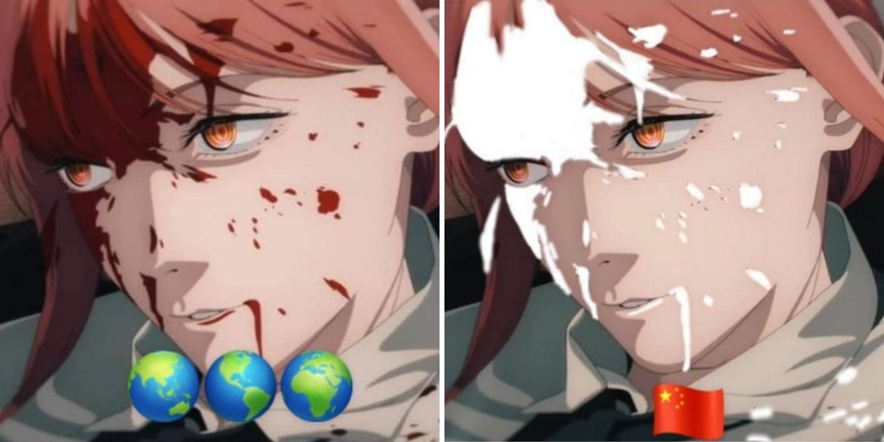 Cảnh Makima bay màu trong anime Chainsaw Man tập 8 nếu bị kiểm duyệt sẽ như thế nào?