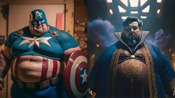 Hài hước với loạt ảnh các siêu anh hùng nổi tiếng... bị "thừa cân" 