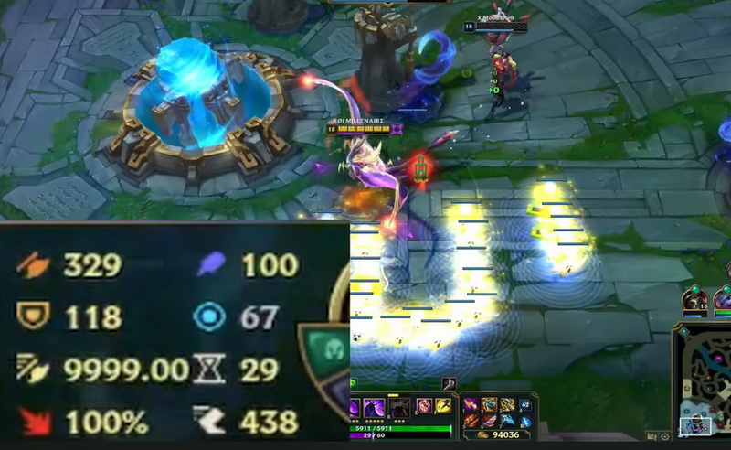 LMHT: Game thủ phá game với Tốc độ đánh cao nhất tới tận 9999 đòn đánh mỗi giây