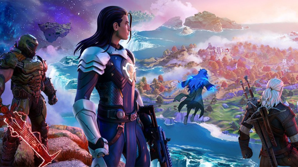 Geralt của The Witcher và Doom Slayer sẽ cầm súng chiến trong thế giới của Fortnite
