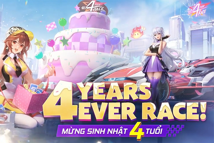 ZingSpeed Mobile chính thức tròn 4 tuổi, game thủ “chạy đua” nhận quà sinh nhật khủng  
