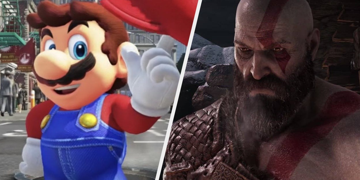 Khi Kratos mắc bệnh lạc đường của Zoro, đi sang tận vũ trụ Super Mario