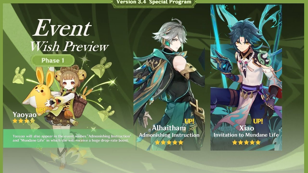 Genshin Impact: Tổng hợp thông tin phiên bản 3.4 trong buổi livestream sắp tới