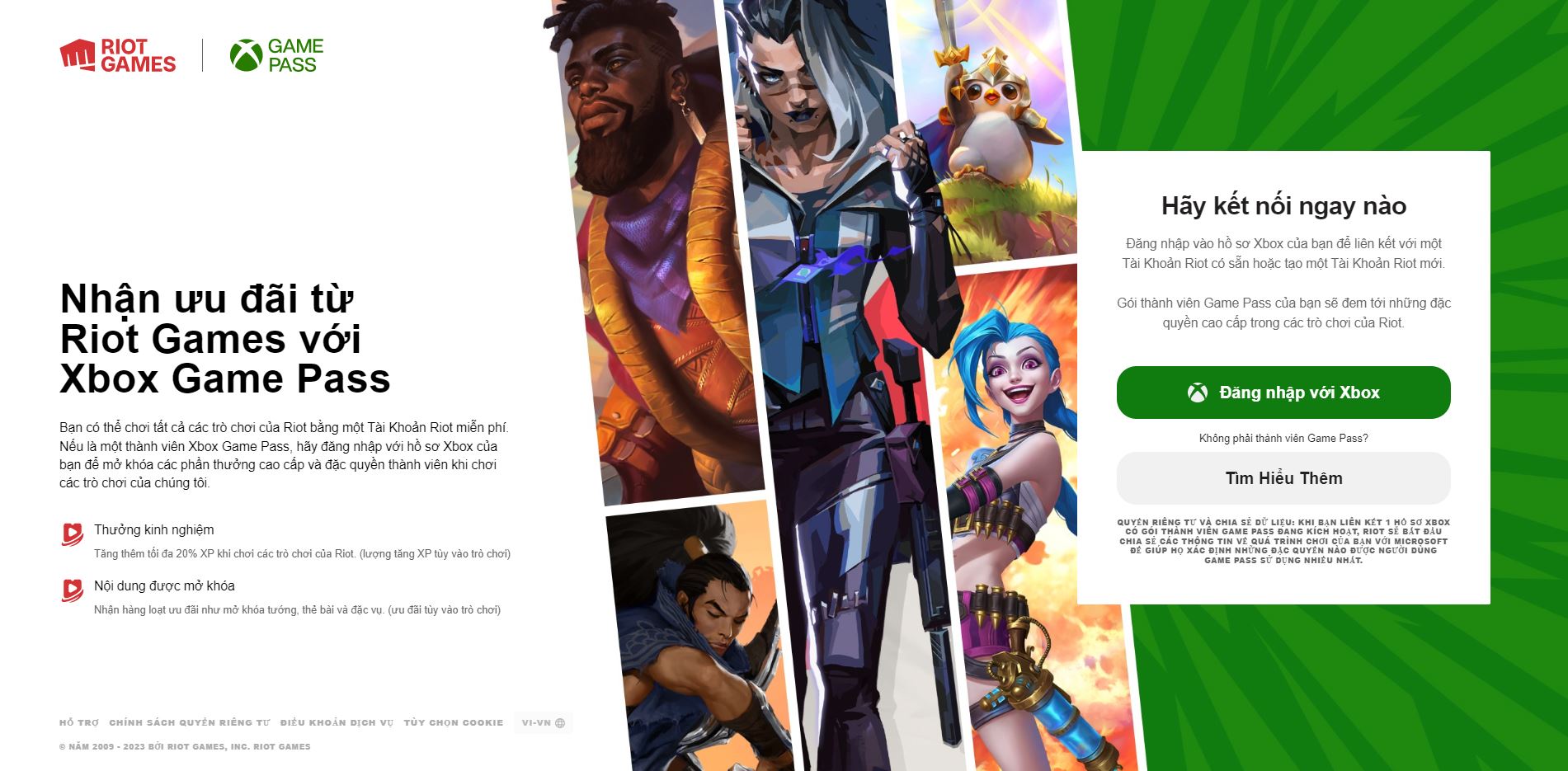 Hướng dẫn liên kết tài khoản Riot Games với dịch vụ Xbox Game Pass trong LMHT để lấy Full Tướng