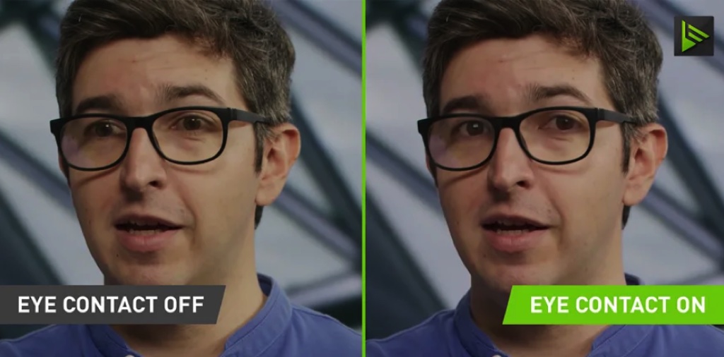 Nvidia Broadcast sử dụng AI thay thế mắt của bạn bằng mắt "mô phỏng" khi đang ghi hình