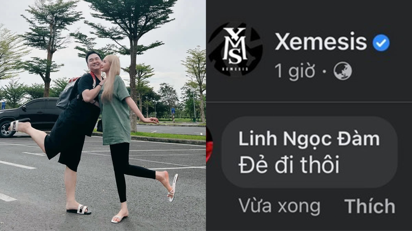 Xoài Non khoe ảnh tình tứ bên Xemesis để rồi bị cô bạn thân Linh Ngọc Đám giục sinh con