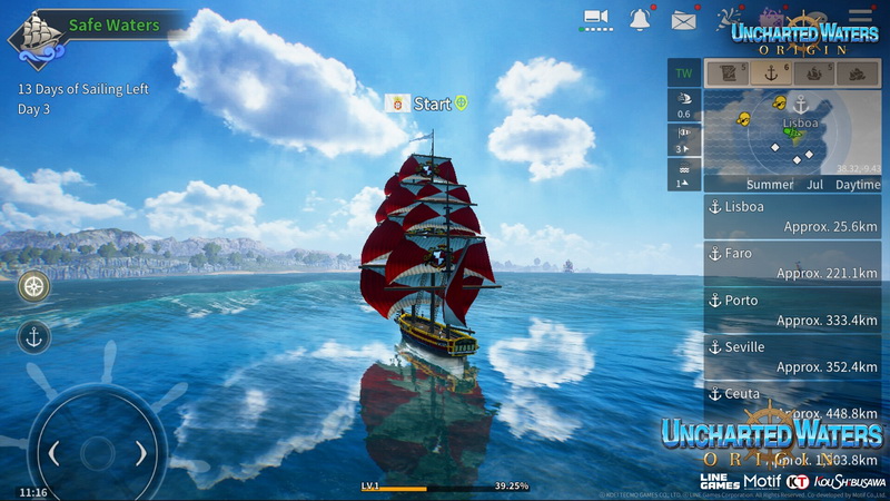 Uncharted Waters Origin - Tựa game nhập vai thuyền chiến mở đăng ký sớm bản quốc tế