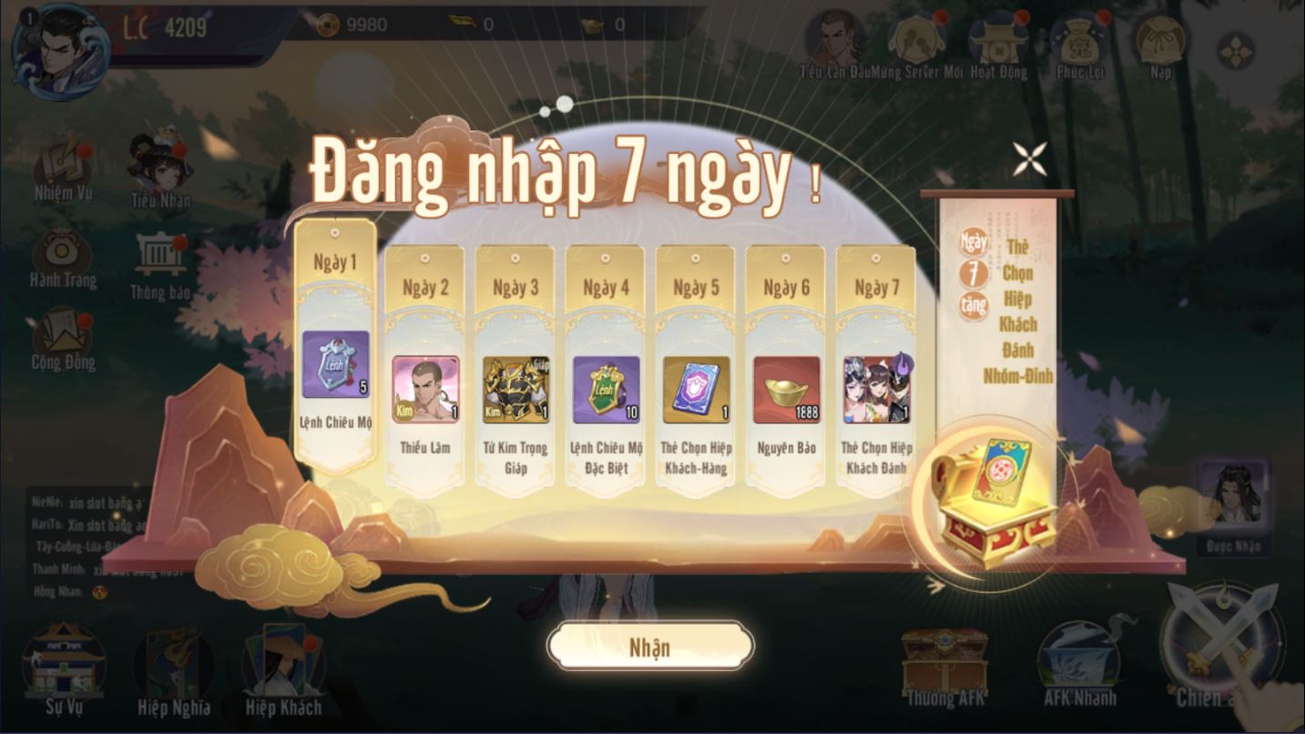 Phổ cập kiến thức cơ bản dành cho tân thủ Võ Lâm Nhàn Hiệp VNG