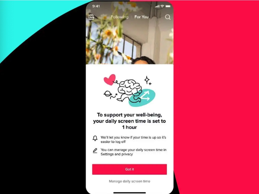 TikTok giới hạn thời gian cho người dùng dưới 18 tuổi