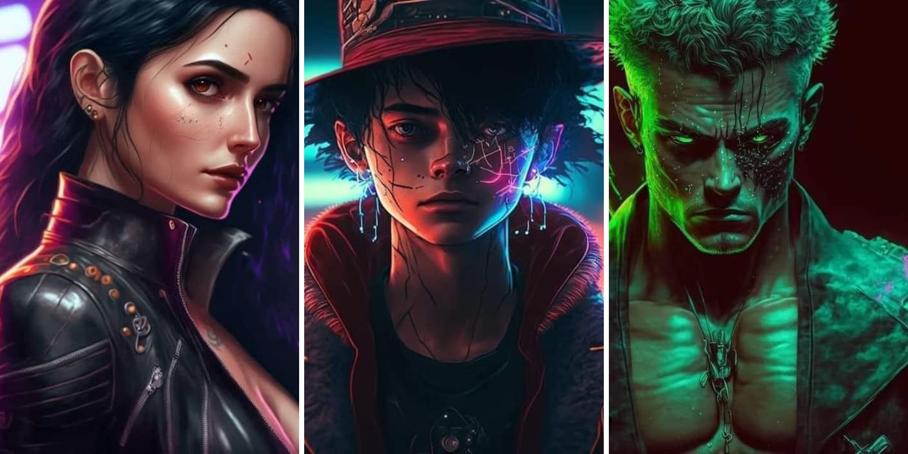 Xuất hiện thêm AI art One Piece phong cách Cyberpunk cực cháy: Ai cũng ngầu trừ một người!
