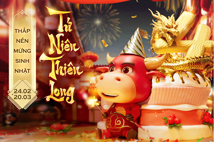 Sinh nhật mỗi năm mỗi khác, Tân Thiên Long Mobile VNG liên tục thay đổi mừng tuổi mới
