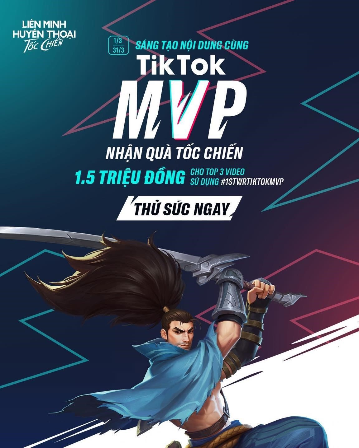 Liên Minh Huyền Thoại: Tốc Chiến Việt Nam ra mắt sự kiện "Sáng tạo nội dung WR Tiktok MVP"