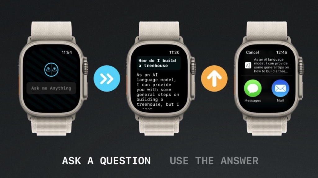 Ứng dụng "watchGPT" cho phép bạn trò chuyện với ChatGPT trên Apple Watch
