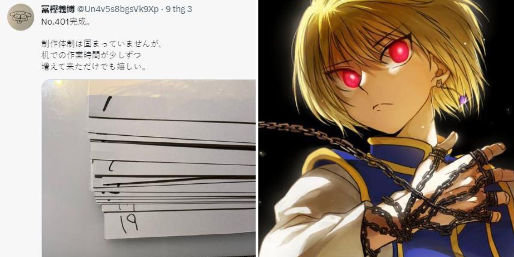 Tin vui: Tác giả manga Hunter X Hunter quay lại sáng tác, đã hoàn thành Hunter X Hunter 401!