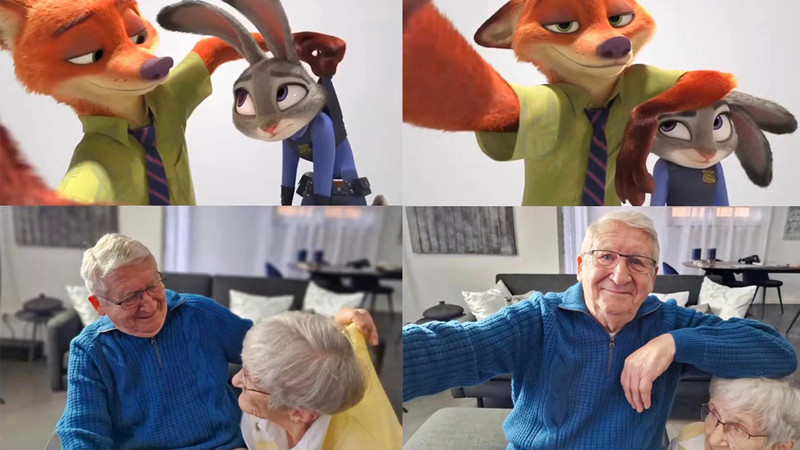 Taking photos of the 61st wedding anniversary in Zootopia style, the couple made the community admire