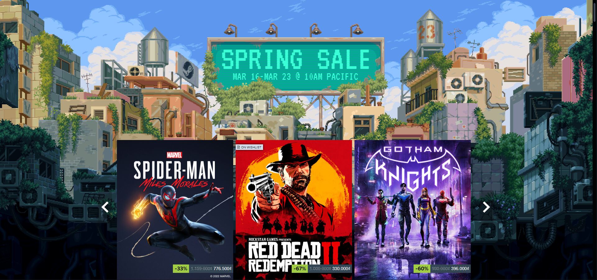 Steam Spring Sale chính thức bắt đầu với thời gian ngắn hơn thông thường