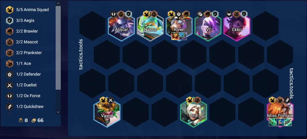 DTCL Mùa 8.5: Hướng dẫn Top đội hình Siêu Thú Miss Fortune mạnh nhất rank Kim Cương bản 13.10