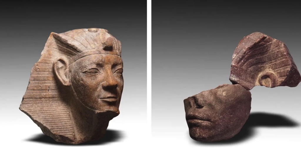 Bức tượng pharaoh Ai Cập năm 589 trước Công nguyên được khai quật tại đền thờ mặt trời