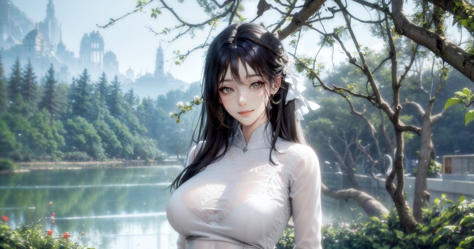 Bất ngờ với loạt ảnh AI art phụ nữ mặc áo dài Việt Nam!