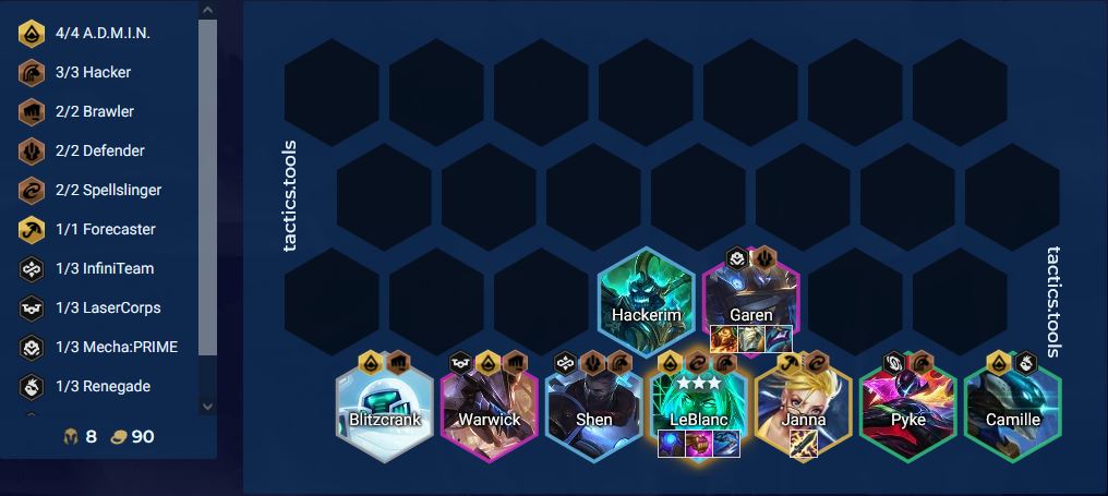 DTCL Mùa 8.5: Hướng dẫn Top đội hình Tin Tặc mạnh nhất Rank Kim Cương meta 13.10