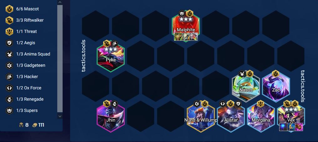 DTCL Mùa 8.5: Hướng dẫn Top đội hình Linh Vật Vex mạnh nhất Rank Cao Thủ bản 13.10