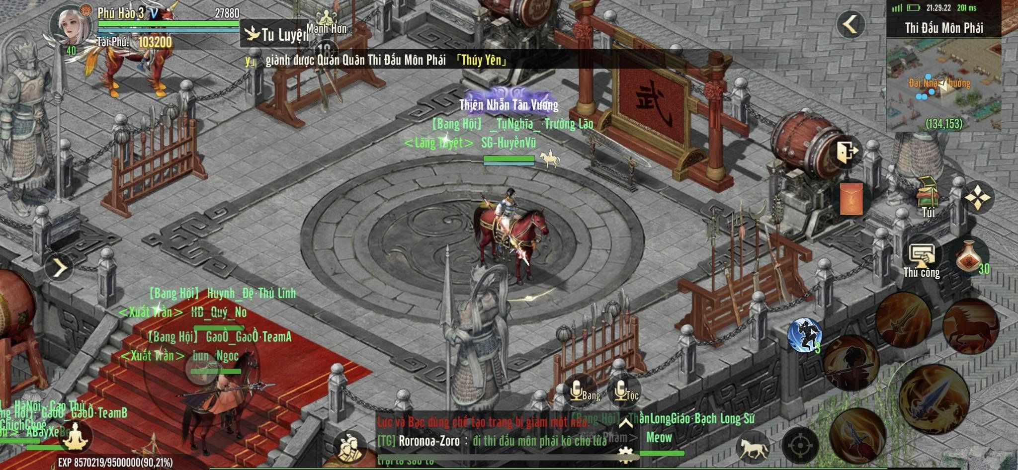 Tống Kim và Thi Đấu Môn Phái là 2 “sàn đấu” nóng nhất Kiếm Thế Origin trong những ngày qua