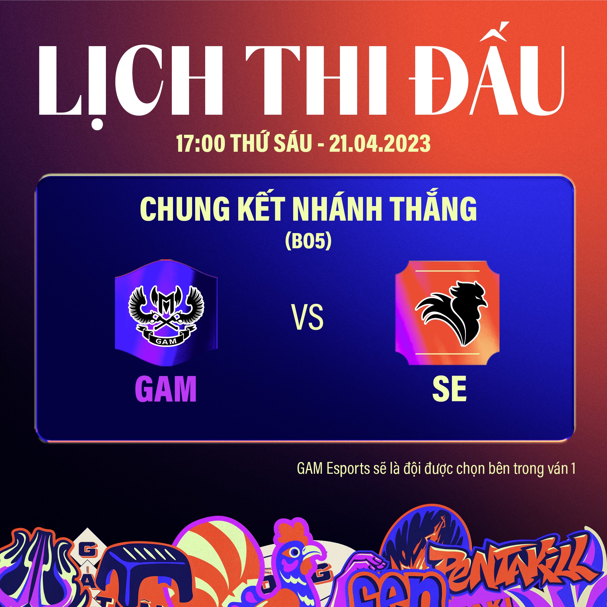 VCS Hừng Đông 2023: Chung kết nhánh thắng - GAM Esports đại chiến SBTC Esports