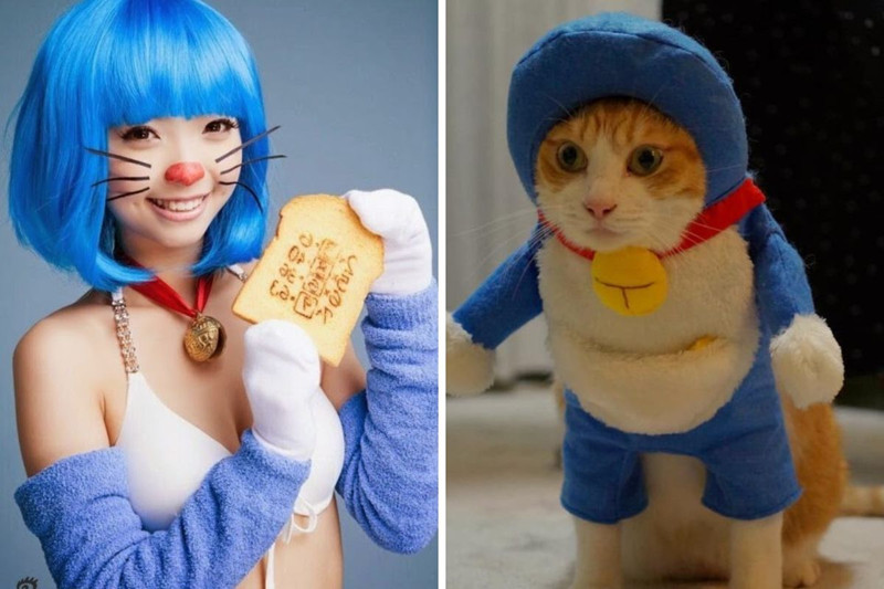 Fainted with a series of super unique Doraemon cosplay photos