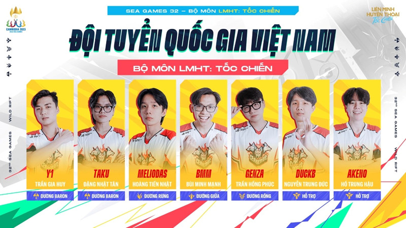 SEA Games 32: Vietnam Wild Rift team is ready to compete for Wild Rift Gold Medal