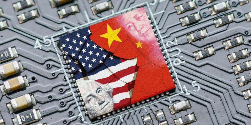 Which country benefits from the US-China technology war?