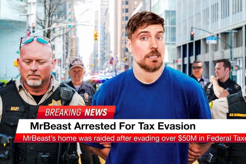 MrBeast was arrested by the police in a prank by Youtuber Airrack