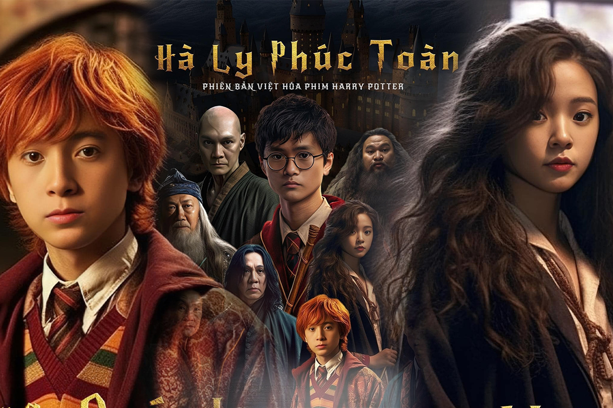 Sẽ ra sao khi mà tên của các nhân vật trong Harry Potter được Việt Hóa và vẽ lại bởi AI?