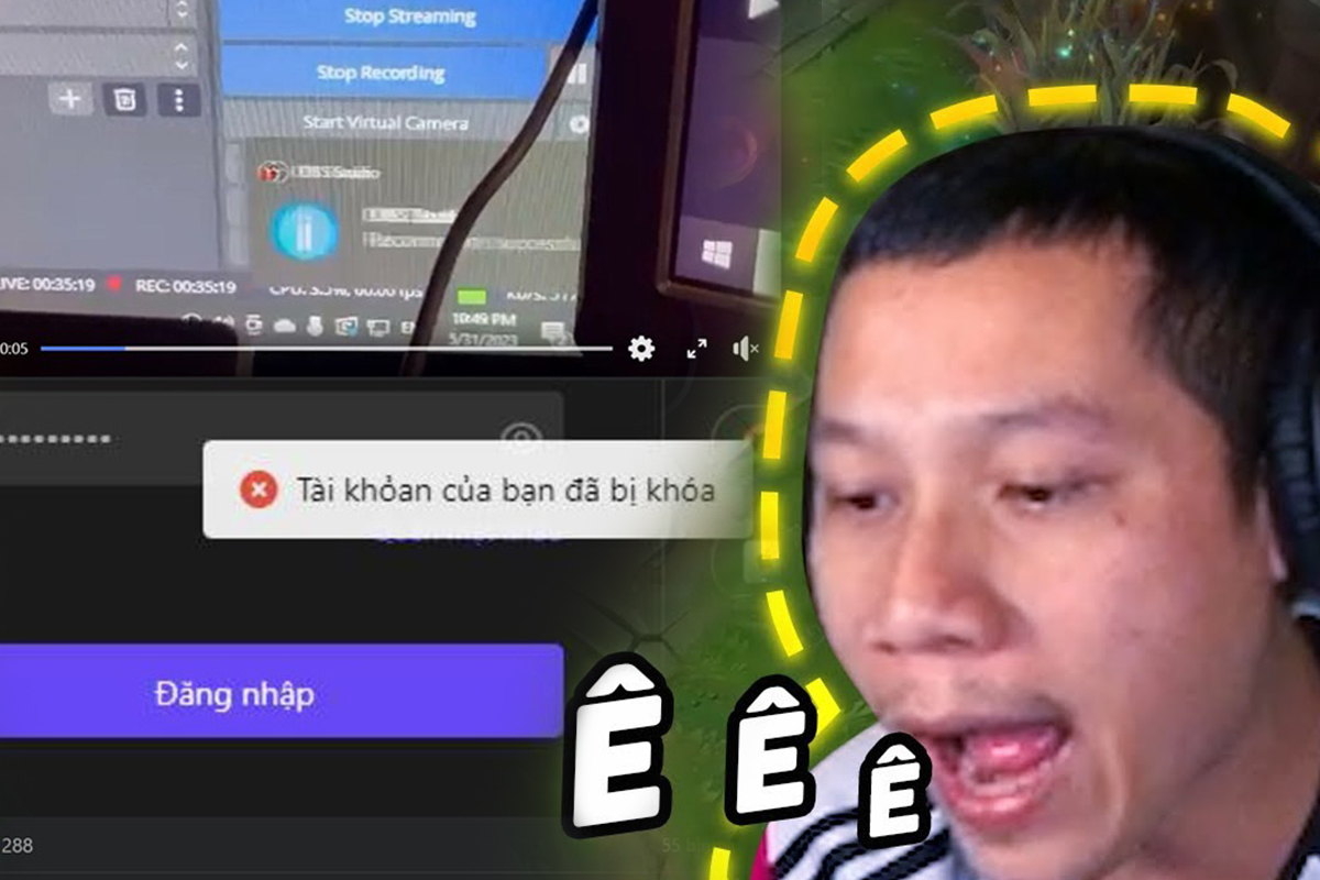 Thầy Giáo Ba bị khóa kênh stream do viewer gài nhấn vào đường link web đen