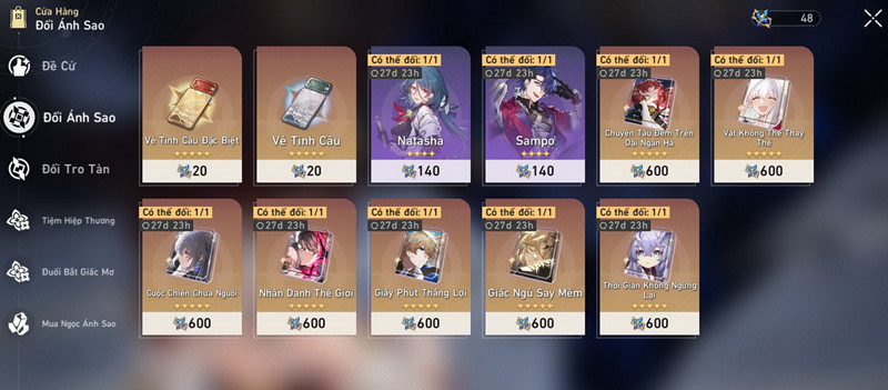 Honkai Star Rail: Opening and sale schedule of Characters in the Starlight Changer shop by month that beginners need to know
