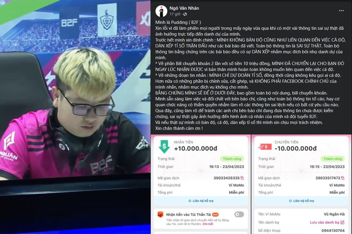 Liên Quân Mobile: Pudding chính thức lên tiếng về nghi vấn dàn xếp tỉ số và cá cược