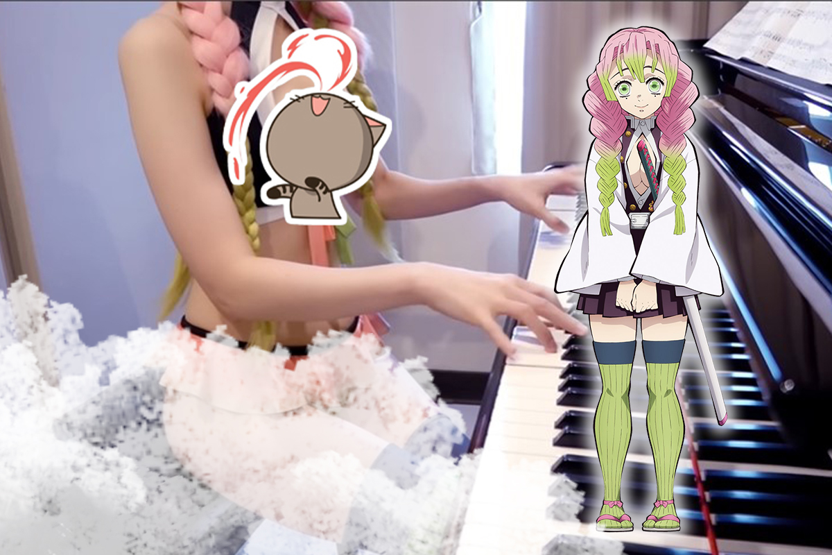Pan Piano hòa cùng cơn sốt Luyến Trụ Mitsuri với bộ cosplay mang đầy đủ trải nghiệm nghe nhìn
