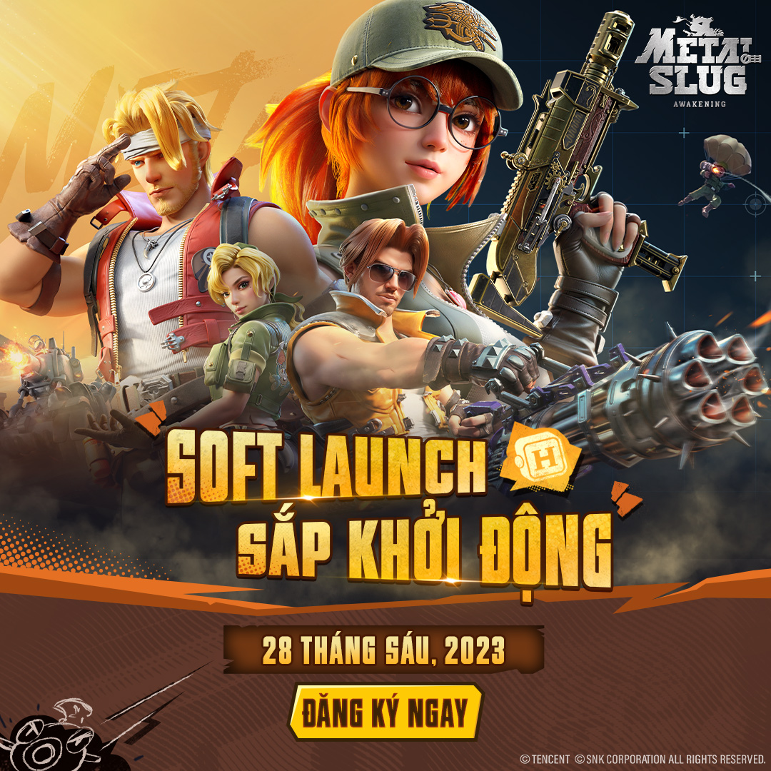 Metal Slug: Awakening công bố thời gian thử nghiệm, game thủ Việt có thể chơi game từ 28/06