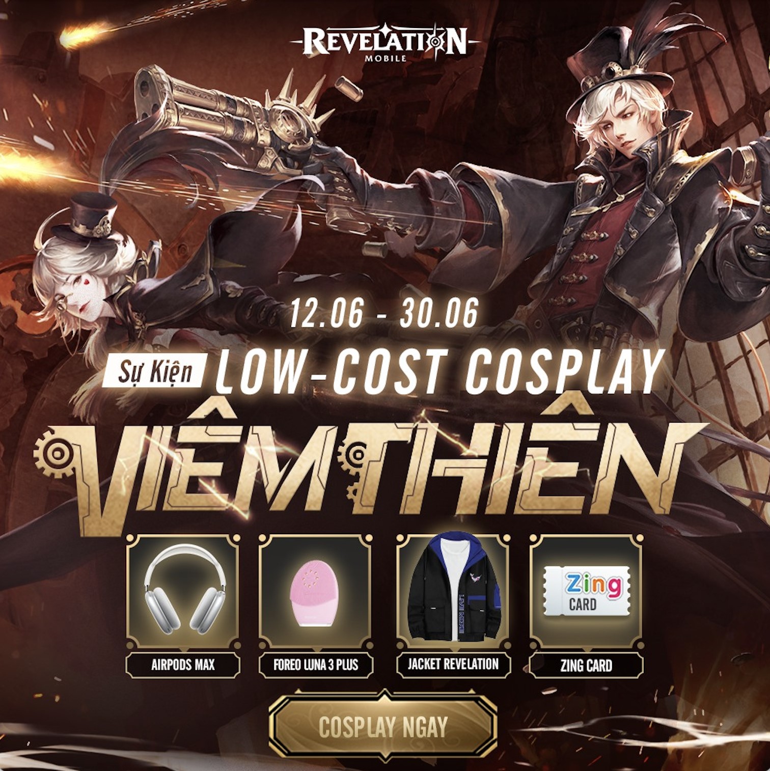 Hé lộ hàng loạt màn Cosplay "cực độc đáo" xuất hiện trong sự kiện của Revelation: Thiên Dụ